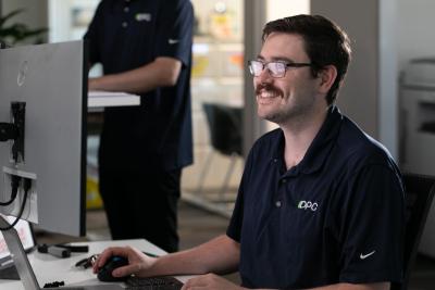 Peter Shobbrook is a security specialist at OPC IT, one of Canberra’s most recommended cloud-based service providers. Photo: Michelle Kroll.